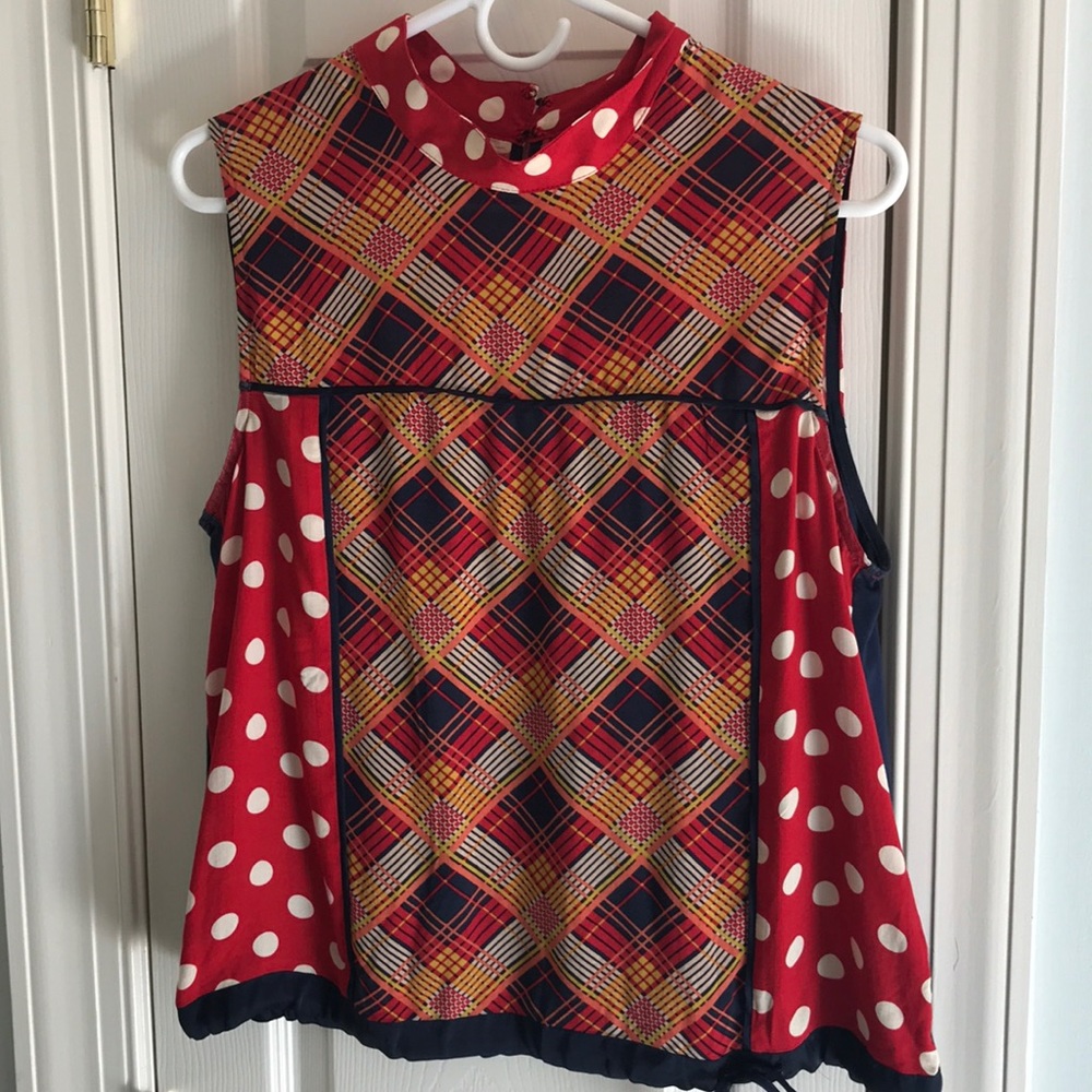 Anthropologie sleeveless, multicolored top